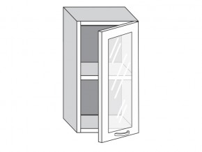 1.40.3 Шкаф настенный (h=720) на 400мм с 1-ой стекл. дверцей в Бакале - bakal.mebel74.com | фото