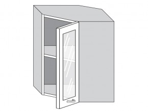 1.60.3у Шкаф настенный (h=720) угловой на 600мм со стекл. дверцей в Бакале - bakal.mebel74.com | фото