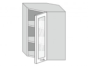 19.60.3у Шкаф настенный (h=913) угловой на 600мм со стекл. дверцей в Бакале - bakal.mebel74.com | фото
