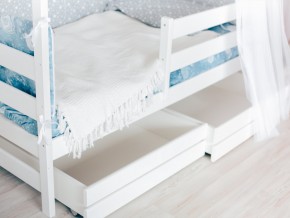 Детская кровать Домик Эко с ящиками белый в Бакале - bakal.mebel74.com | фото 3