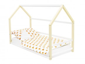 Детская кровать-домик Монтессори Svogen бежево-белый в Бакале - bakal.mebel74.com | фото 1
