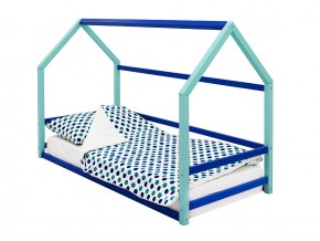 Детская кровать-домик Монтессори Svogen мятно-синий в Бакале - bakal.mebel74.com | фото 1