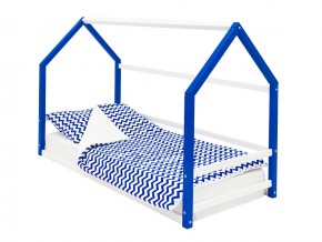 Детская кровать-домик Монтессори Svogen сине-белый в Бакале - bakal.mebel74.com | фото 1