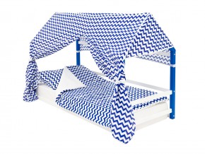 Детская кровать-домик Монтессори Svogen сине-белый в Бакале - bakal.mebel74.com | фото 4