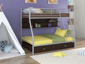 Двухъярусная кровать Гранада 2 ПЯ Серая в Бакале - bakal.mebel74.com | фото 1