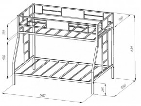 Двухъярусная кровать Гранада Коричневая в Бакале - bakal.mebel74.com | фото 2