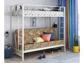 Двухъярусная кровать с диваном Мадлен Слоновая кость-марки в Бакале - bakal.mebel74.com | фото