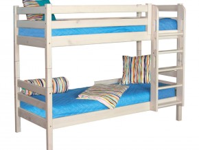 Двухъярусная кровать Соня с прямой лестницей Вариант 9 белая в Бакале - bakal.mebel74.com | фото 2