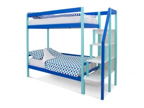 Двухъярусная кровать Svogen мятно-синий в Бакале - bakal.mebel74.com | фото