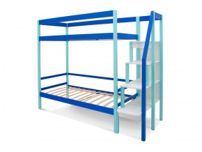 Двухъярусная кровать Svogen мятно-синий в Бакале - bakal.mebel74.com | фото 2