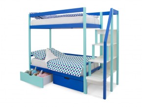 Двухъярусная кровать Svogen с ящиками мятно-синий в Бакале - bakal.mebel74.com | фото 3