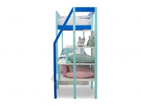 Двухъярусная кровать Svogen с ящиками мятно-синий в Бакале - bakal.mebel74.com | фото 4