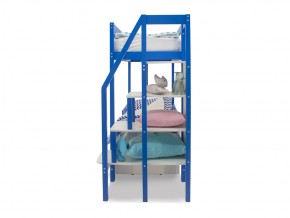 Двухъярусная кровать Svogen с ящиками и бортиком синий в Бакале - bakal.mebel74.com | фото 3