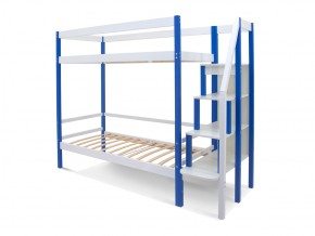 Двухъярусная кровать Svogen сине-белый в Бакале - bakal.mebel74.com | фото 2
