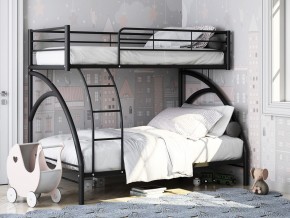 Двухъярусная кровать Виньола 2 Черная в Бакале - bakal.mebel74.com | фото 1