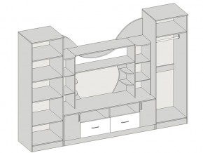 Гостиная Аллегро вариант 5 ясень шимо в Бакале - bakal.mebel74.com | фото 2