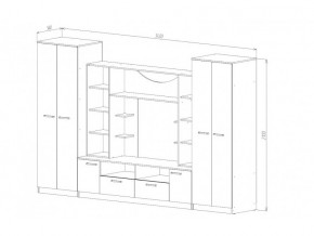 Гостиная Премьер анкор светлый в Бакале - bakal.mebel74.com | фото 3