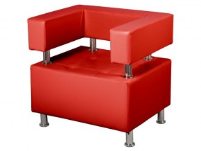 Кресло Борк Кожзам Красный в Бакале - bakal.mebel74.com | фото