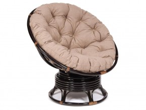 Кресло-качалка Papasan w 23/01 B с подушкой Antique brown, экошерсть Коричневый в Бакале - bakal.mebel74.com | фото