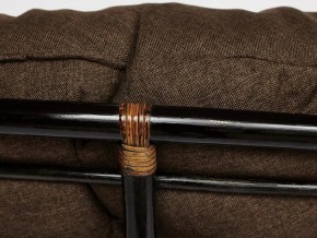 Кресло-качалка Papasan w 23/01 B с подушкой Antique brown, ткань Коричневый в Бакале - bakal.mebel74.com | фото 4
