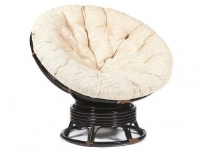 Кресло-качалка Papasan w 23/01 B с подушкой Antique brown, ткань Старт в Бакале - bakal.mebel74.com | фото 1