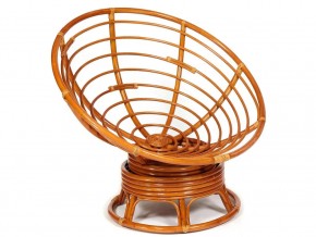 Кресло-качалка Papasan w 23/01 B с подушкой Cognac, флок Олива в Бакале - bakal.mebel74.com | фото 4