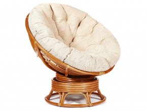 Кресло-качалка Papasan w 23/01 B с подушкой Cognac, ткань Старт в Бакале - bakal.mebel74.com | фото 1