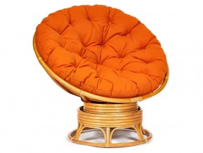 Кресло-качалка Papasan w 23/01 B с подушкой Honey, ткань Оранжевый в Бакале - bakal.mebel74.com | фото 1