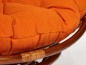Кресло-качалка Papasan w 23/01 B с подушкой Pecan, ткань Оранжевый в Бакале - bakal.mebel74.com | фото 3