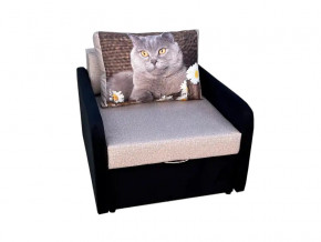 Кресло кровать Канзасик с подлокотниками кот с ромашками-2 в Бакале - bakal.mebel74.com | фото 1