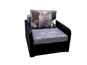 Кресло кровать Канзасик с подлокотниками кот с ромашкой в Бакале - bakal.mebel74.com | фото