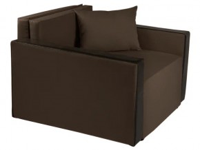Кресло-кровать Милена с подлокотниками рогожка chocolate в Бакале - bakal.mebel74.com | фото 1