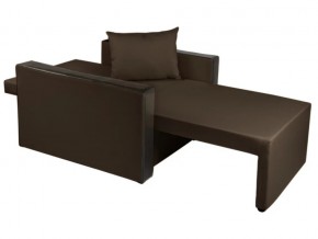 Кресло-кровать Милена с подлокотниками рогожка chocolate в Бакале - bakal.mebel74.com | фото 2