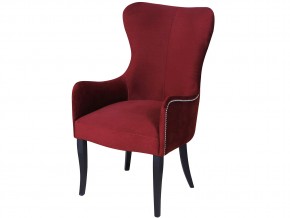 Кресло Лари цвет бордо опоры венге в Бакале - bakal.mebel74.com | фото 1