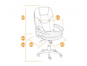 Кресло офисное Comfort lt флок коричневый в Бакале - bakal.mebel74.com | фото 2