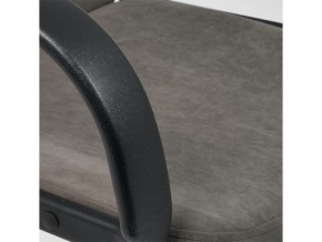 Кресло офисное Leader флок серый в Бакале - bakal.mebel74.com | фото 4