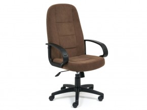 Кресло офисное СН747 флок коричневый в Бакале - bakal.mebel74.com | фото 1
