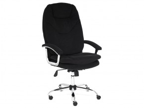Кресло офисное Softy lux флок черный в Бакале - bakal.mebel74.com | фото