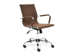 Кресло офисное Urban-low флок коричневый в Бакале - bakal.mebel74.com | фото