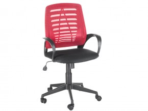 Кресло оператора Ирис стандарт черный/красный в Бакале - bakal.mebel74.com | фото