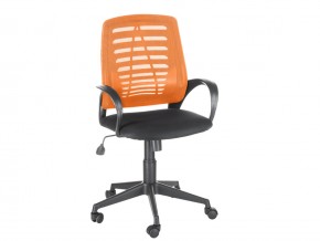 Кресло оператора Ирис стандарт оранжевый/черный в Бакале - bakal.mebel74.com | фото