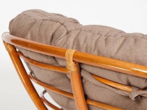 Кресло Papasan 23/01 W с подушкой Cognac, экошерсть Коричневый в Бакале - bakal.mebel74.com | фото 3