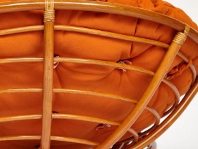 Кресло Papasan 23/01 W с подушкой Cognac, ткань Оранжевый в Бакале - bakal.mebel74.com | фото 2