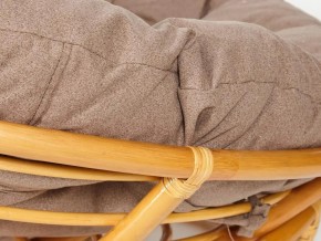 Кресло Papasan 23/01 W с подушкой Honey, экошерсть Коричневый в Бакале - bakal.mebel74.com | фото 3