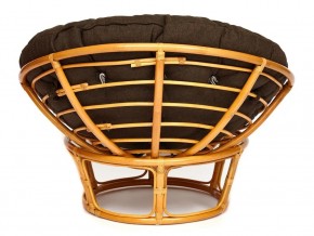 Кресло Papasan 23/01 W с подушкой Honey, ткань Коричневый в Бакале - bakal.mebel74.com | фото 3