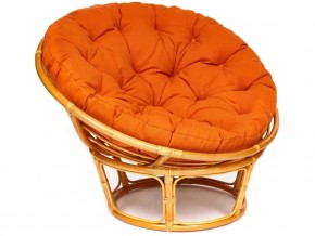 Кресло Papasan 23/01 W с подушкой Honey, ткань Оранжевый в Бакале - bakal.mebel74.com | фото