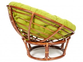 Кресло Papasan 23/01 W с подушкой Pecan, флок Олива в Бакале - bakal.mebel74.com | фото 3