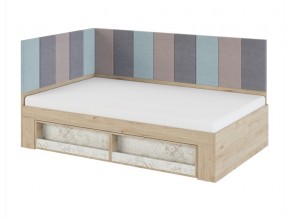 Кровать 1,2 с мягким элементом 1,2 и 2,0 Мод.2.3 в Бакале - bakal.mebel74.com | фото
