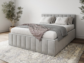 Кровать 1400 Лана серый велюр в Бакале - bakal.mebel74.com | фото