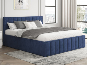 Кровать 1600 Лана синий велюр в Бакале - bakal.mebel74.com | фото